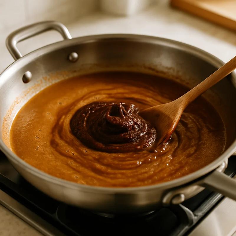 Paso 3 de Lasaña de Mole Poblano