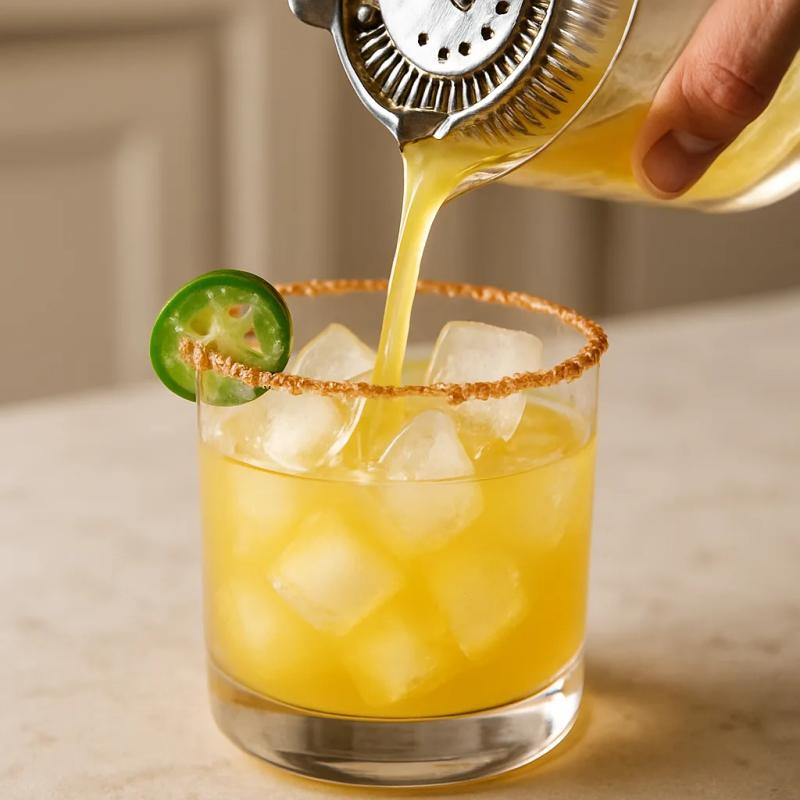 Paso 5 de Margarita Picante de Jalapeño