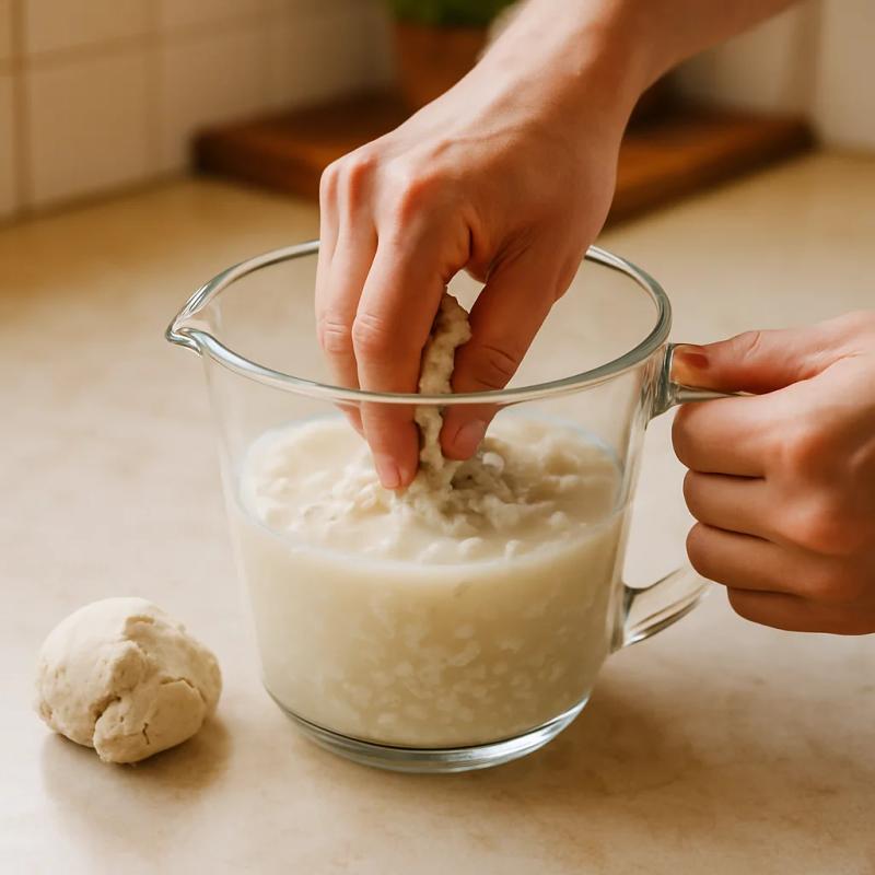 Paso 1 de Pozol con Cacao