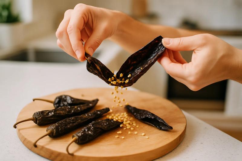 Paso 1 de Salsa de Pasilla