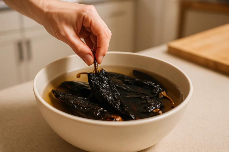 Paso 3 de Salsa de Pasilla