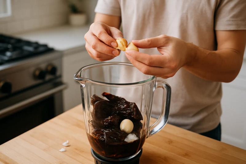 Paso 5 de Salsa de Pasilla