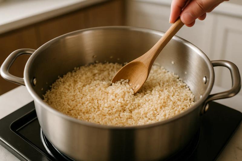 Paso 3 de Arroz con Gandules