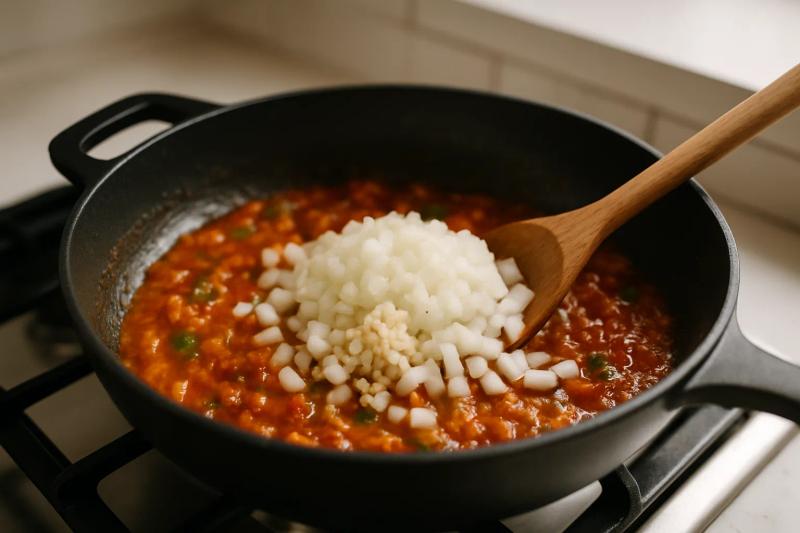 Paso 4 de Arroz con Gandules
