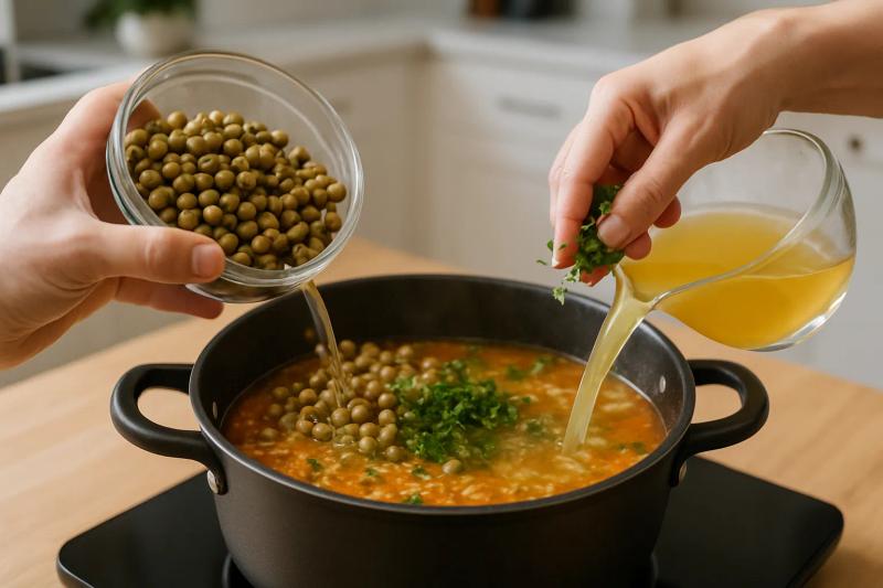 Paso 6 de Arroz con Gandules