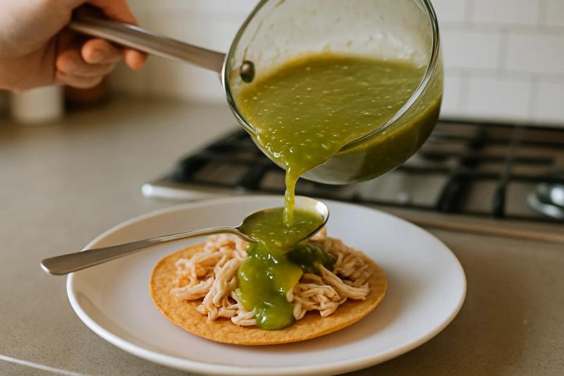 Paso 5 de Tostadas de Pollo