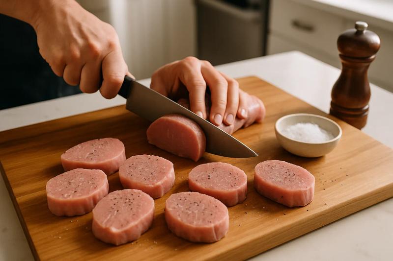 Paso 1 de Lomo en Salsa de Chile Morita