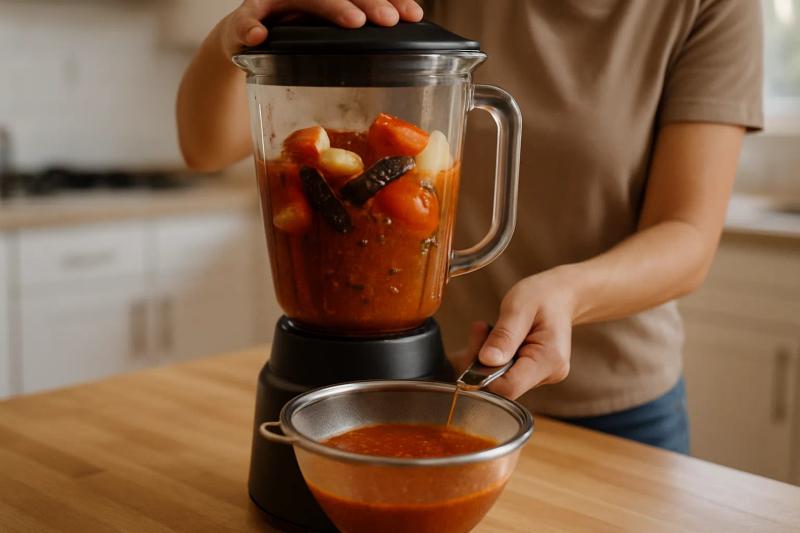 Paso 4 de Lomo en Salsa de Chile Morita