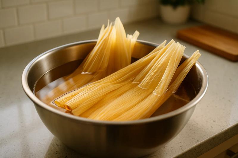 Paso 1 de Tamales de Dulce de Piña