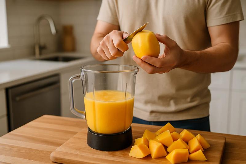 Paso 1 de Agua de Mango