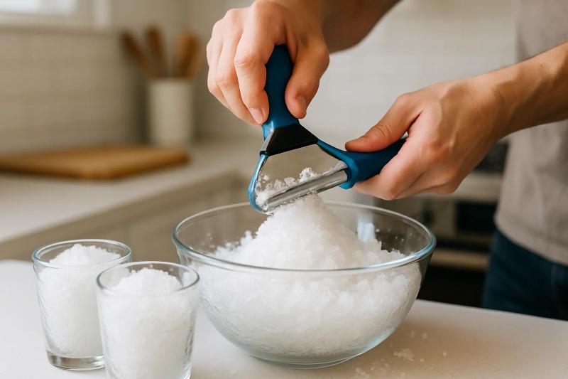 Paso 2 de Raspado de Frutas