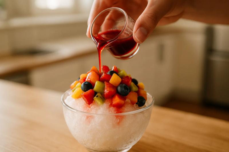 Paso 4 de Raspado de Frutas