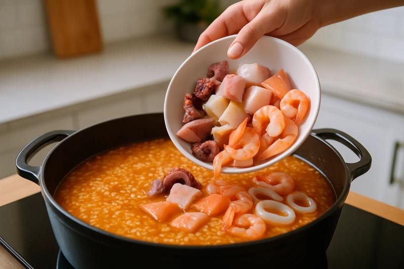 Paso 5 de Arroz a la Tumbada