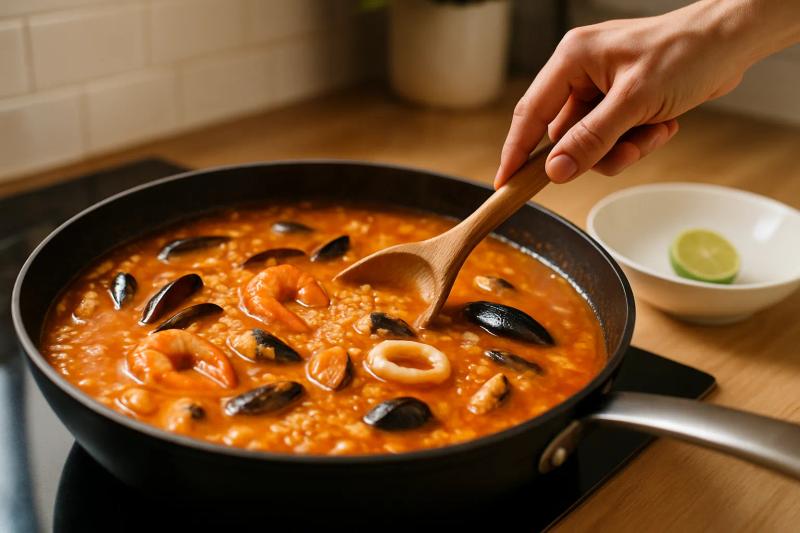 Paso 6 de Arroz a la Tumbada