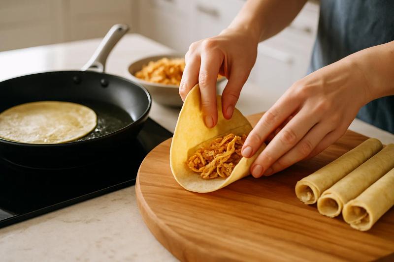 Paso 4 de Enchiladas Queretanas