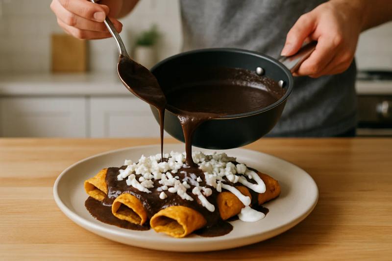 Paso 5 de Enchiladas Queretanas