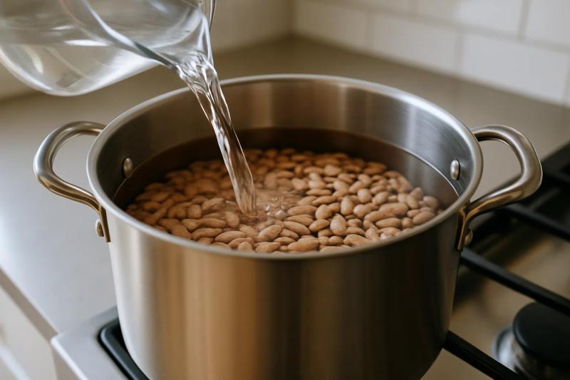 Paso 1 de Frijoles Borrachos