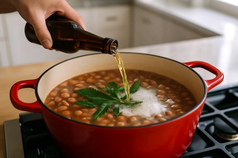 Paso 4 de Frijoles Borrachos