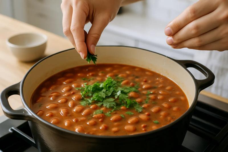 Paso 5 de Frijoles Borrachos