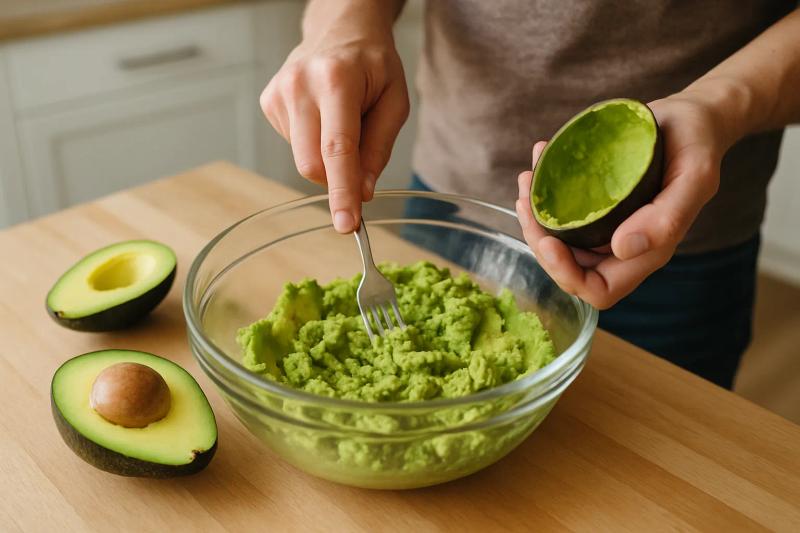 Paso 1 de Guacamole con Mango