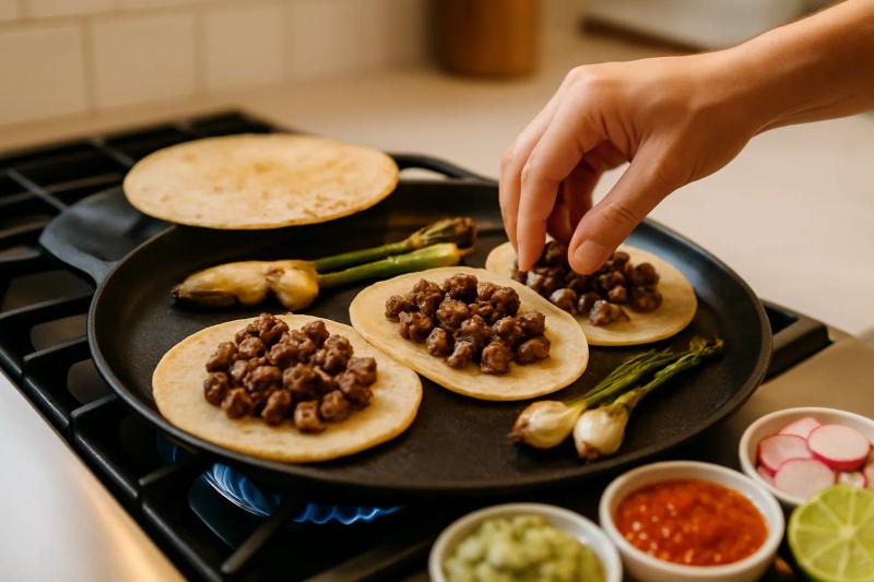 Paso 5 de Tacos de Asada