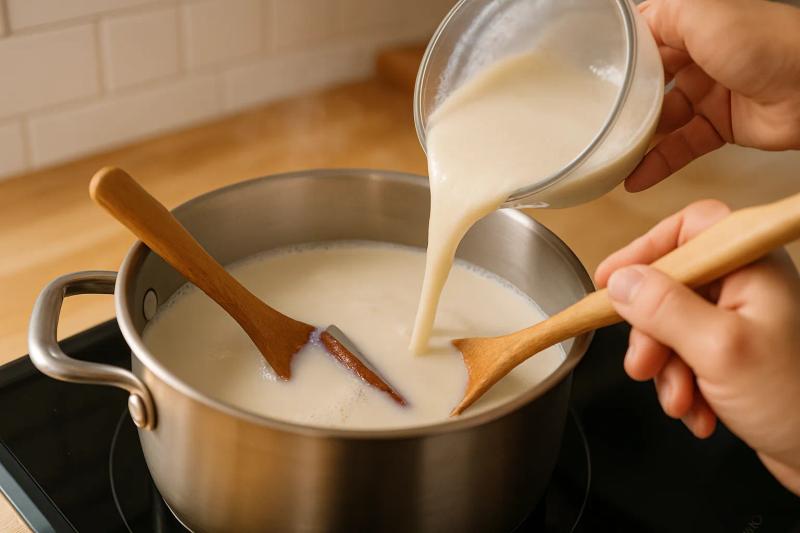 Paso 4 de Atole de Fresa