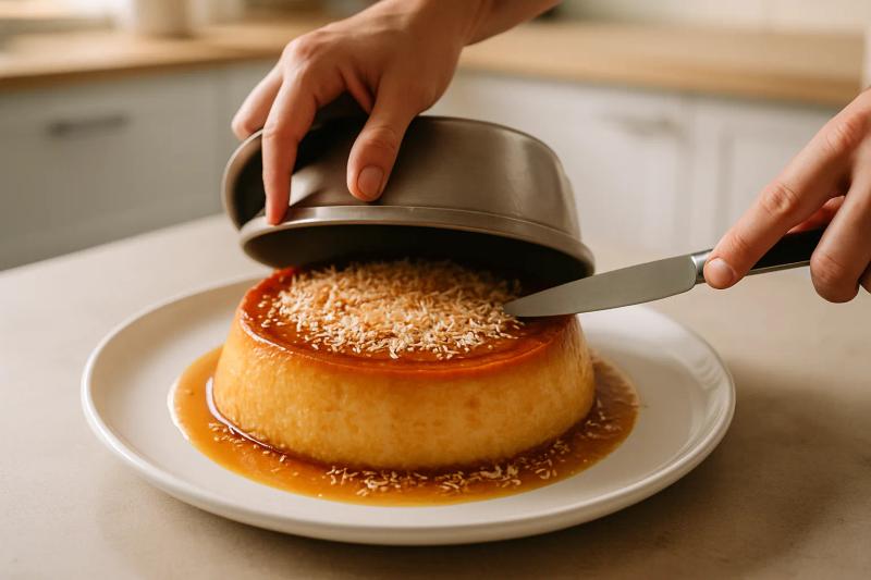 Paso 6 de Flan de Coco