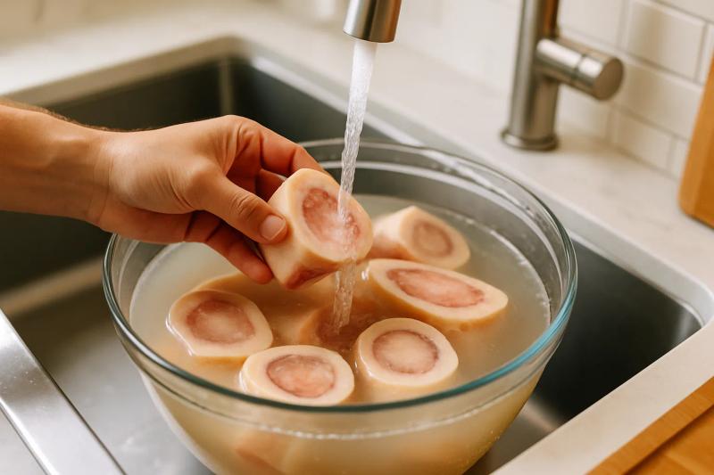 Paso 1 de Esquites con Tuétano