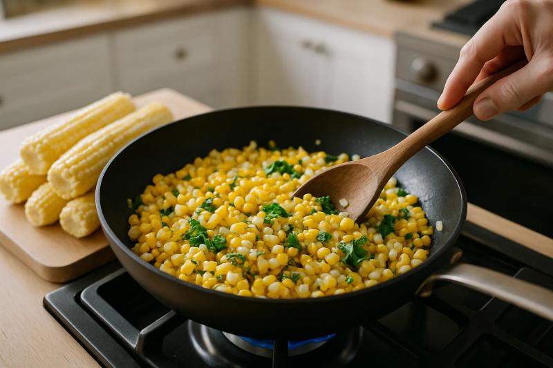 Paso 3 de Esquites con Tuétano