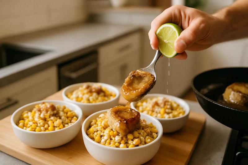 Paso 6 de Esquites con Tuétano