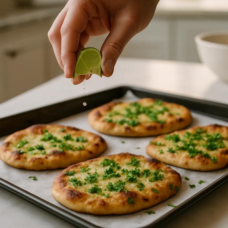 Paso 6 de Naan de Chipotle con Queso Oaxaca