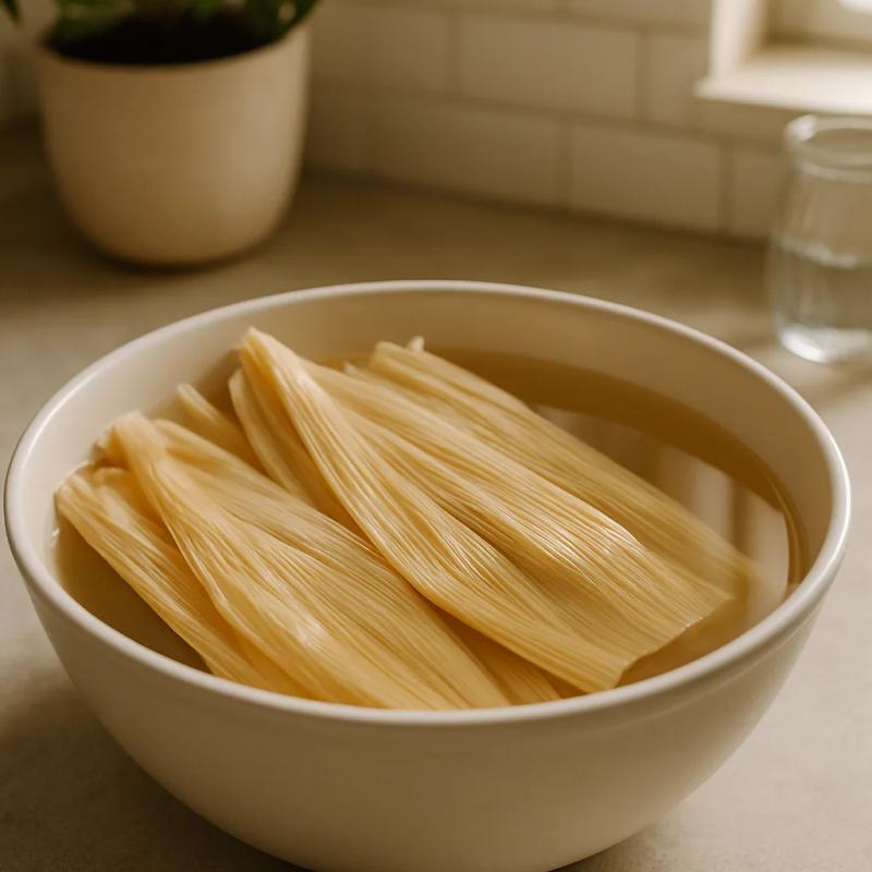 Paso 1 de Tamales de Frijol Veganos