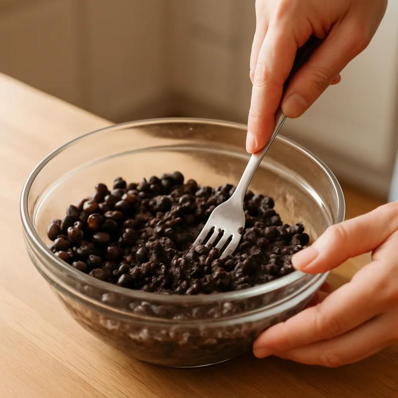 Paso 2 de Tamales de Frijol Veganos