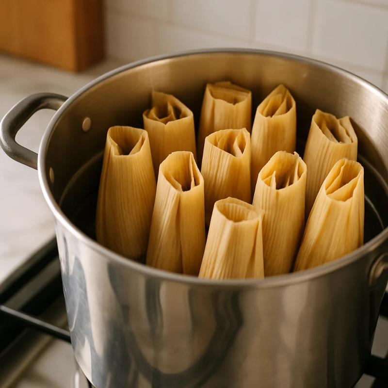 Paso 6 de Tamales de Frijol Veganos