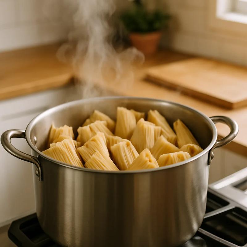 Paso 7 de Tamales de Frijol Veganos