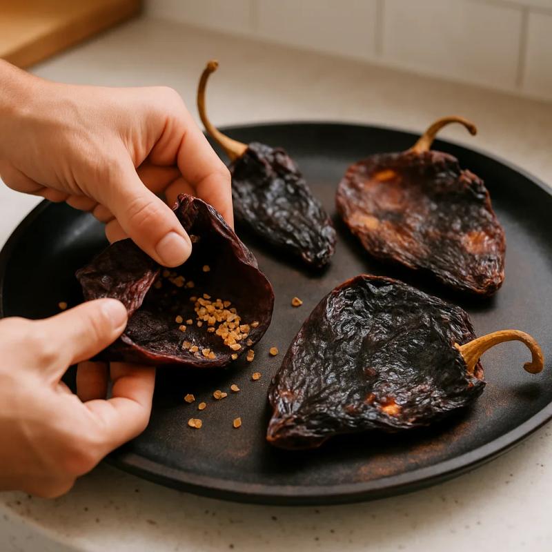 Paso 1 de Mole Vegano de Almendra