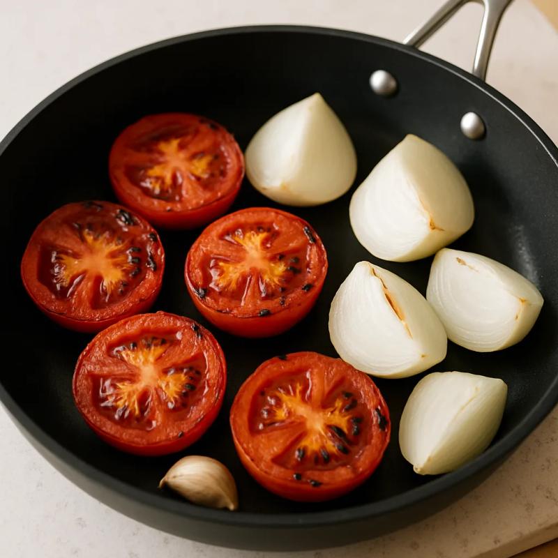 Paso 3 de Mole Vegano de Almendra