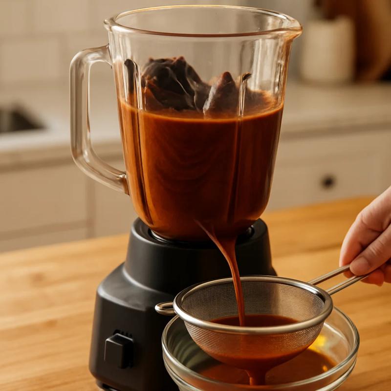 Paso 5 de Mole Vegano de Almendra