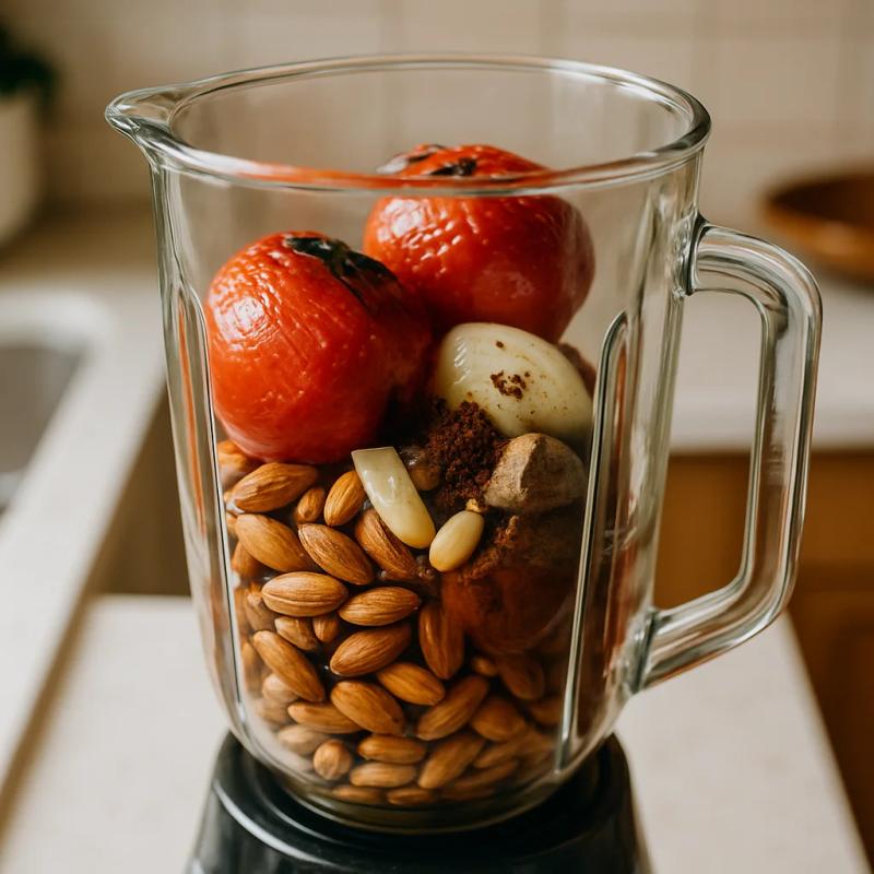 Paso 6 de Mole Vegano de Almendra