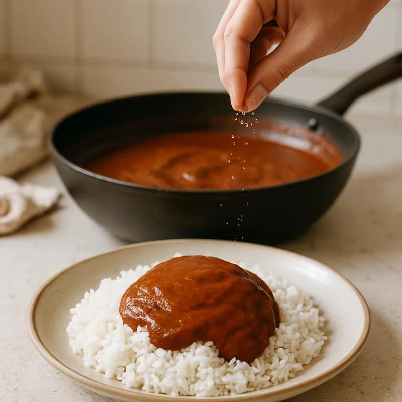 Paso 9 de Mole Vegano de Almendra