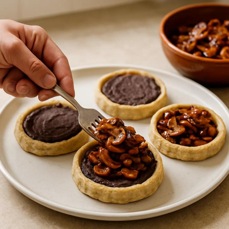 Paso 6 de Sopes de Champiñones con Chipotle