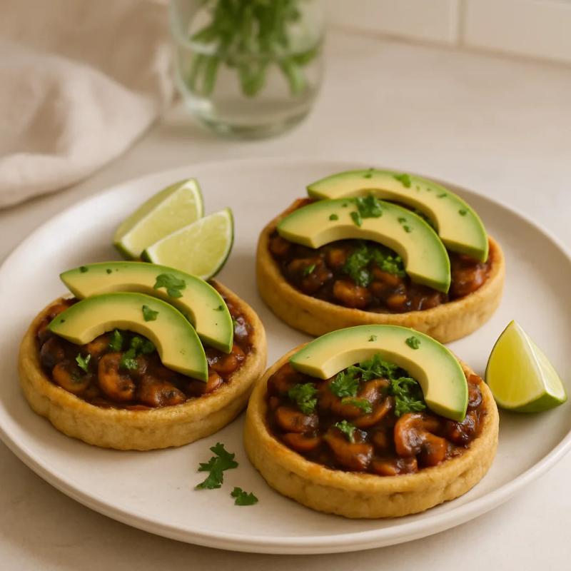Paso 7 de Sopes de Champiñones con Chipotle