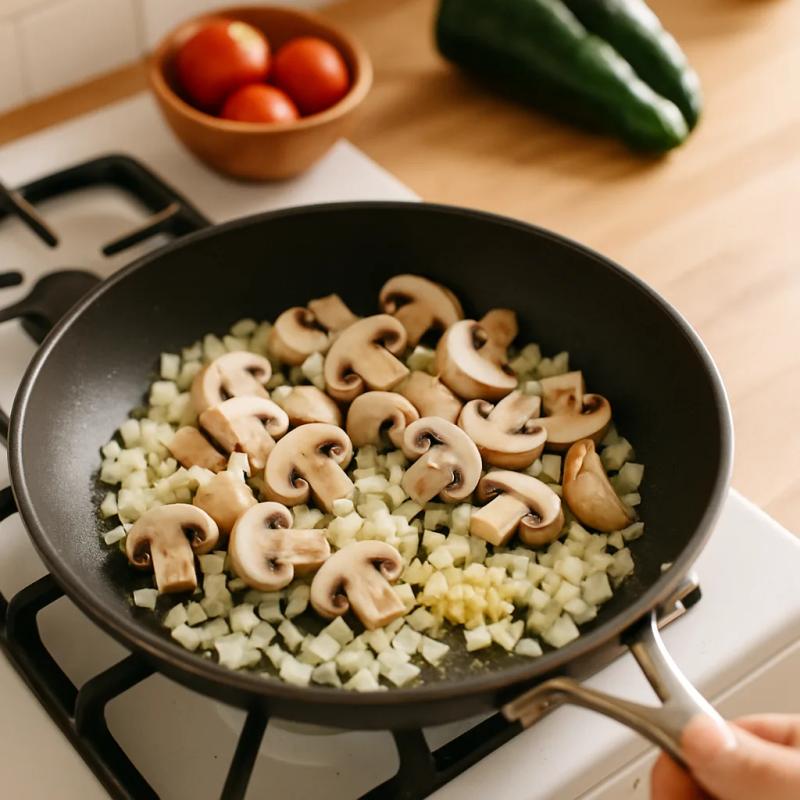 Paso 3 de Tamales de Champiñones y Rajas