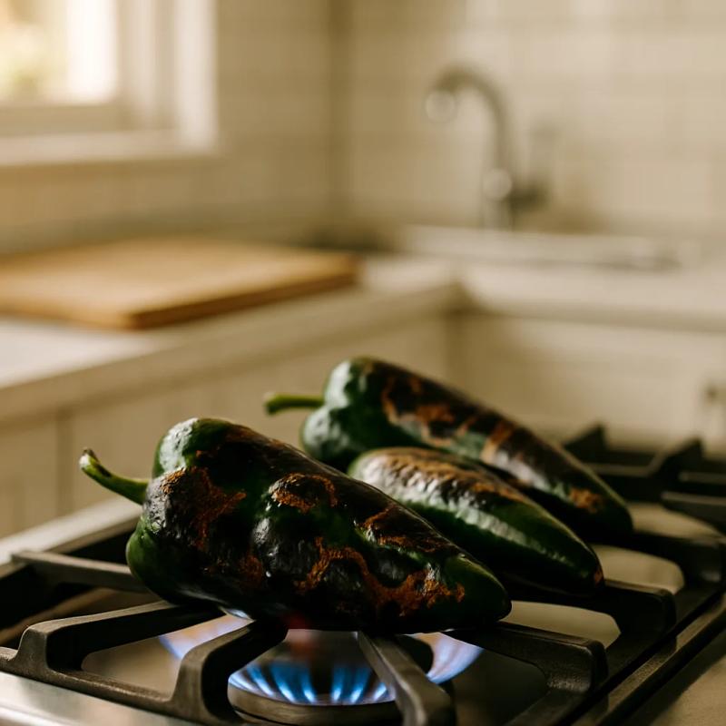 Paso 2 de Tamales de Requesón con Rajas