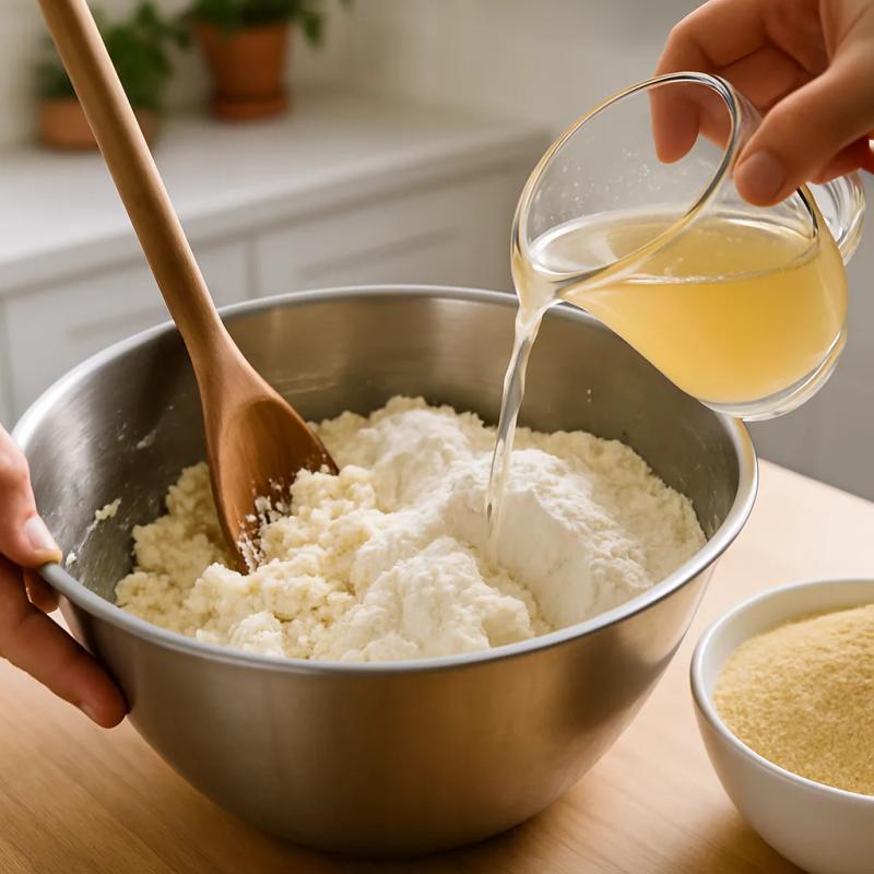 Paso 4 de Tamales de Requesón con Rajas