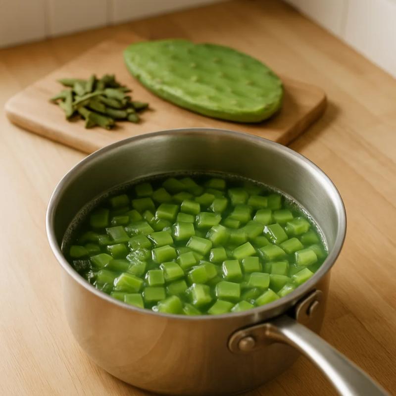 Paso 1 de Tabulé de Nopales