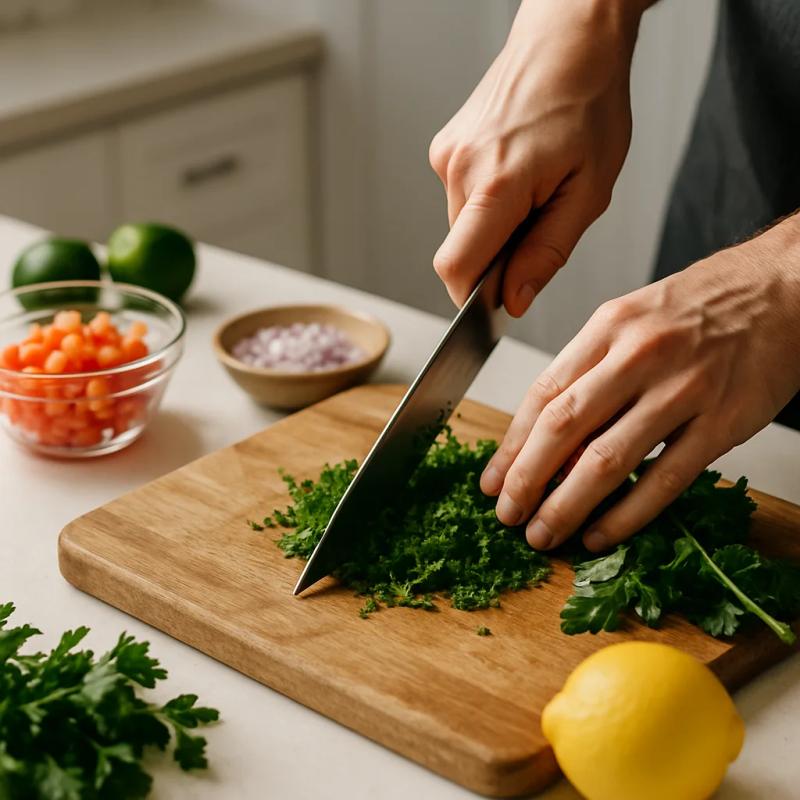 Paso 2 de Tabulé de Nopales