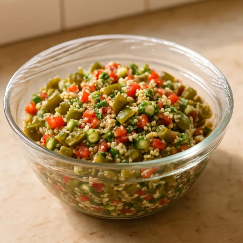 Paso 6 de Tabulé de Nopales