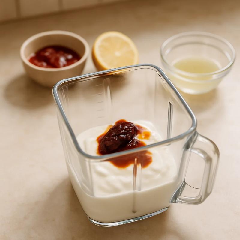 Paso 1 de Falafel de Frijol Negro con Salsa de Chipotle