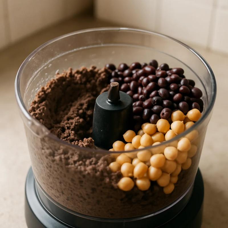 Paso 3 de Falafel de Frijol Negro con Salsa de Chipotle